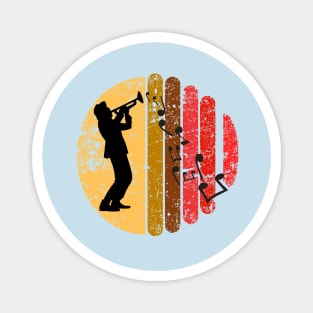 retro music song  trumpet musician Magnet